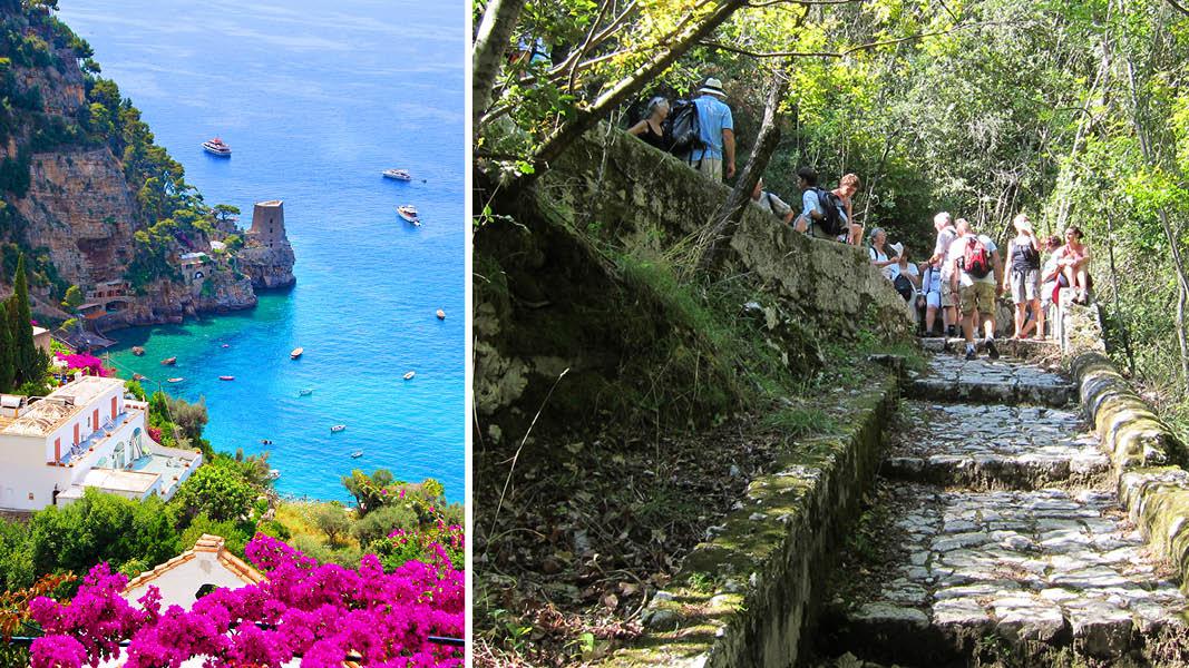 Vandringer på Amalfikysten Italien med skønne udsigter